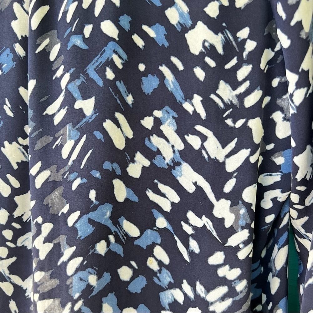 100% SILK CLASSIQUES ENTIER BLOUSE WATERCOLOR LS SIZE SMALL - Picture 5 of 8